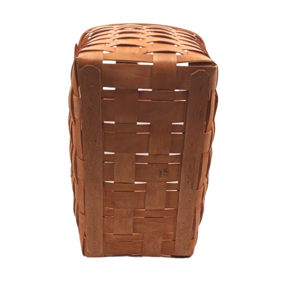 Longaberger Maple Basket Large Rectangle Handwoven Dresden Vtg 90s Picnic Easter - Picture 6 of 6